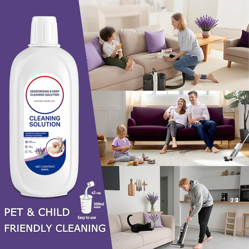 Vacbeuta 2 Packs Floor Cleaner Lavender Scent Compatible with Tineco Cleaning Solution Rifill Deep Cleaning for Tineco