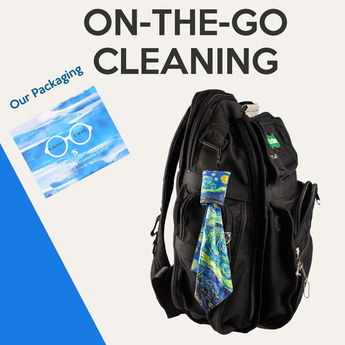 Pack 8PCS Glasses Cleaning Cloth, Family Microfiber Eye Glass Clean Cloths Cleaner Keychain for Eyeglasses, Eyeglasses
