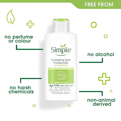 Simple Hydrating Light Moisturiser, 125 ml