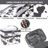 FITINI 3 Pieces Makeup Bags Double Layer Travel Large White Cows Cosmetic Cases Organizer Toiletry Bags Waterproof Small Zipper Pouch for Women Makeup Brush Storage Bag