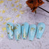 8 Sheets Gold Nail Stickers, Flower Nail Decals, 3D Self-Adhesive Leaf Nail Art Supplies for Women