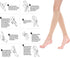 Utaly 20-30mmHg Calf-Compression-Sleeve for Men & Women Footless Graduated-Compression Socks Calf Support