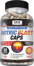 Kaya Naturals Nitric Blast, 60 Capsules - Potent All-Natural Herbal Supplement for Pre-Workout Energy