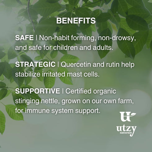 Allurtica Sinus & Respiratory Support Supplement, Quercetin and Stinging Nettle, 40 Capsules