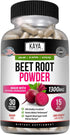 Kaya Naturals Premium Organic Beet Root Powder - 30 Count for Healthy Circulation and Nitric Oxide Flow