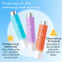 QSLYUYUAN 3PCS Breath Fresheners,Peach,Grape,Mint Flavors Fresh Breath Spray for Oral Care,Travel Size Mouth Rinse