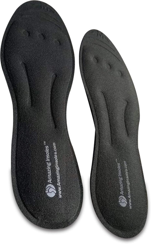 Liquid Massaging Orthotic Shoe Insoles - Foot Pain Relief and Arch Support, Glycerin Filled for Plantar Fasciitis