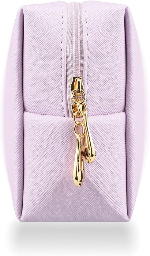 Small Makeup Bag Portable Cosmetic Bag for Women Makeup Pouch Waterproof Toiletry Bag for Travel (Light Purple, Normal)