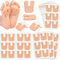 72 Pcs Callus Pads for Feet, Soft Felt U Shape Metatarsal Pads for Pain Relief, Adhesive Coin Pads
