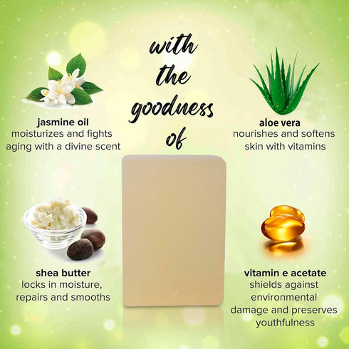 SVATV Handcrafted Soap - 125g Natural CLOVE & JASMINE Herbal Exfoliating Bar for Men and Women, Ayurvedic