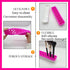 TANG SONG 1 PC Rectangle Silicone Makeup Brush Holder, Cosmetic Storage Box for Desktop Organizers (Pink)