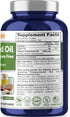 NusaPure Hemp Seed Oil Softgel 1000mg - 180,000mg per Bottle for Health Benefits