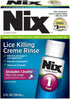 Nix Lice Killing Creme Rinse - Extra Strength and Lice Comb, 2 Fl Oz