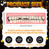 Nuanchu 280 Pcs False Teeth Acrylic Resin Denture Replacement, 10 Sets Denture Tooth Kit for Halloween DIY Dental