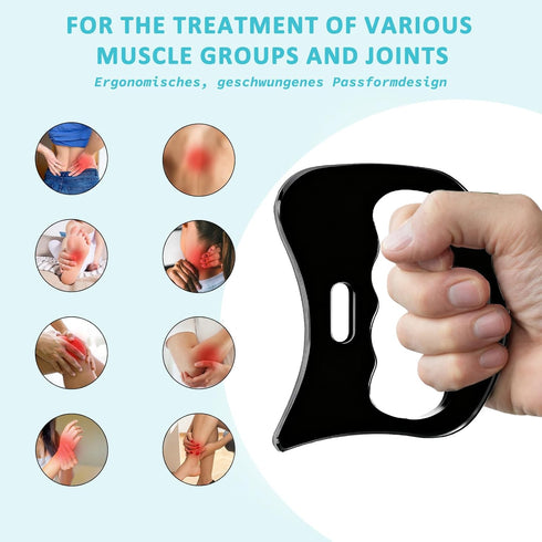 Stainless Steel Gua Sha Muscle Scraper Tool, Myofascial Scraping Tools for Physical, Lymphatic Drainage Massager, Soft