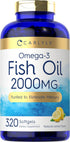 Carlyle Fish Oil Supplements, 2000mg, 320 Softgels - EPA & DHA, 600mg Total Omega-3, Non-GMO & Gluten Free