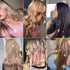 12Pcs Clip in Hair Tinsel, 23.6Inch Pink Glitter Hair Extensions, Heat Resistant Fairy Hair Kit