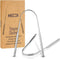 Pack of 2 Stainless Steel Tongue Scrapers, Essential Dental Hygiene Kit for Bad Breath & Bacteria Removal