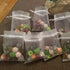 50Pcs White Organza Bags, 3x4 Inch Sheer Wedding Party Favor Bags with Drawstring
