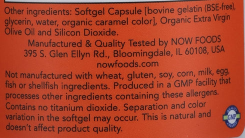 NOW Foods Co Enzyme Q10 400 mg, 60 Softgels