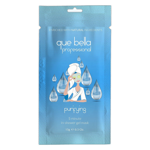 Que Bella Professional In Shower Gel Mask Facial Treatment, 0.5oz, Pack of 1