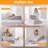 Memory Foam Leg Elevation Pillow for Sleeping, Knee Wedge Pillow for Back Pain, Swelling, After Surgery, Non-Slip Base,