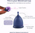 KAVODA Pack 2 Menstrual Cups with Sterilising Cup & Gel Wash - Reusable, Easy to Use, of in Small & Large Size