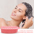 Upgrade 2 in 1 Bath and Shampoo Body Brush, Silicone Exfoliating Scrubber, Premium Loofah (1PC Pink)