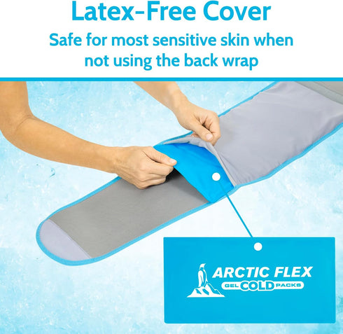 Arctic Flex Gel Replacement Packs - Reusable Gel Ice Packs for Back Ice Brace, Hot and Cold Gel Ice Pack for Injuries,
