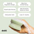 Dotti Super Scrubber Silicone Sponge - 3 Pack, Sage, Odor-Free, Non-Scratch, Fast-Drying, Dishwasher-Safe