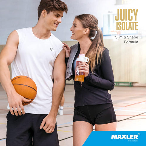 Maxler Juicy Isolate Protein Powder - Clear Whey Isolate, Low Lactose, Fat Free, Sugar Free, Pineapple 1.1lb (20