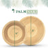 PALM NAKI Eco-Friendly 4-Inch Round Palm Leaf Bowls (40 Pack), Sustainable, Decorative, Compostable Tableware