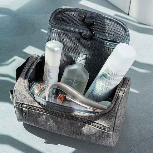 Portable Plastic Manual Razor Travel Case, Trimmer Protector (Grey)