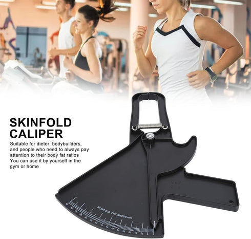 Body Fat Caliper, Professional Double Spring Skinfold Calipers, Body Fat Tape Measure Tool for BMI