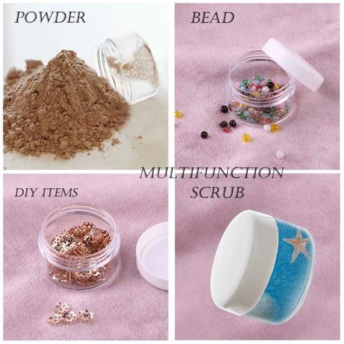 ZEJIA Mini Makeup Containers, 5 Gram Sample Containers with Lids, Empty Plastic Travel Cosmetic Containers, 25 Count,