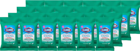Clorox Disinfecting Wipes To Go Pack, Bleach Free, Fresh Scent, 9 Count,