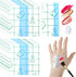 Qianyu 100 Pieces Makeup Hand Palette, Single Use Mixing Palette for Professional Makeup Artist, Disposable Waterproof
