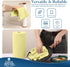 Dan River Tear Away Microfiber Cleaning Towel Roll - 30 Pack, 12x12 Inch Reusable Cloths for Scratch-Free Cleaning