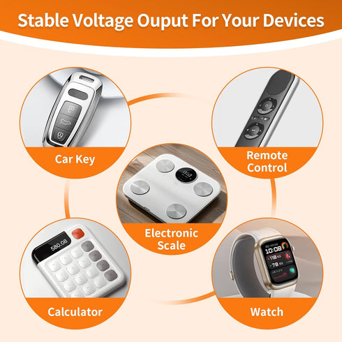 ViCep 5-Pack CR2032 2032 3V 240mAhButton BatteriesCR Lithium Battery Cells Compatible with Key Fob, Watches