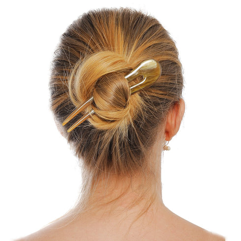 Marycrafts Wavy Simple Horn Hair Fork Hairpin, Hair Accessories for Women
