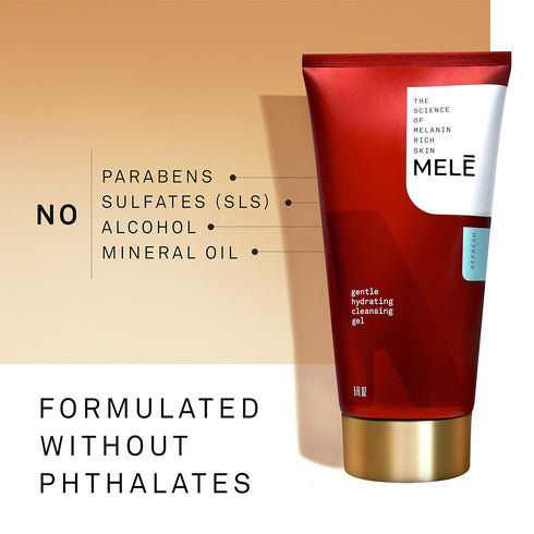 MELE Cleansing Gel for Fresh Skin, Gentle Hydrating Cleanser with Glycerin, Antimicrobial, 5 Oz