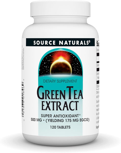 Source Naturals Green Tea Extract 500 mg - Super Antioxidant, 120 Tablets