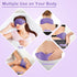 Weighted Eye Mask for Sleeping, Soft Heated Compress with Lavender & Flaxseeds, Reusable Sleep Mask