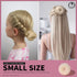 Teenitor Hair Bun Shaper Set with 20pcs Extra-large, Large, Medium, Small Doughnuts Ring Stylers, Blonde Bobby Pins