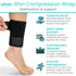 Vive Shin Splint Compression Wrap (Pair) - Adjustable Brace for Pain Relief, Support and Recovery - Lower Calf