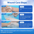 Dimora Hydrogel Burn Dressing 4" x 4" - Instant Cooling Relief for Minor Burns & Wounds, Soothing Moist Burn Pads for