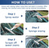 HTOOLPRO 2 Pack 3 1, All-Purpose Shower Squeegee for Shower Glass Door, Shower Glass Cleaner Squeegee with Spray
