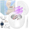 Ultrasonic Retainer Cleaner Machine, 45kHz Deep Cleaning for Dentures, Aligners, Mouth Guards, 200ML Portable
