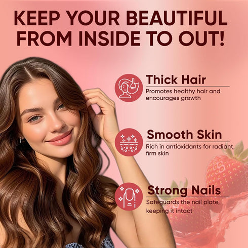 Neonomicon Gummies 60 Gummies (1) Hair Growth with Biotin, Vitamin C & E, Rosemary, Saw Palmetto Supports Healthy Hair