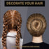 Teenitor 2582Pcs Hair Pearls, Gold Hair Gems for Crafts and Makeup, Available in 3/4/5/6/8mm Sizes